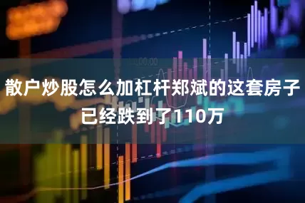散户炒股怎么加杠杆郑斌的这套房子已经跌到了110万
